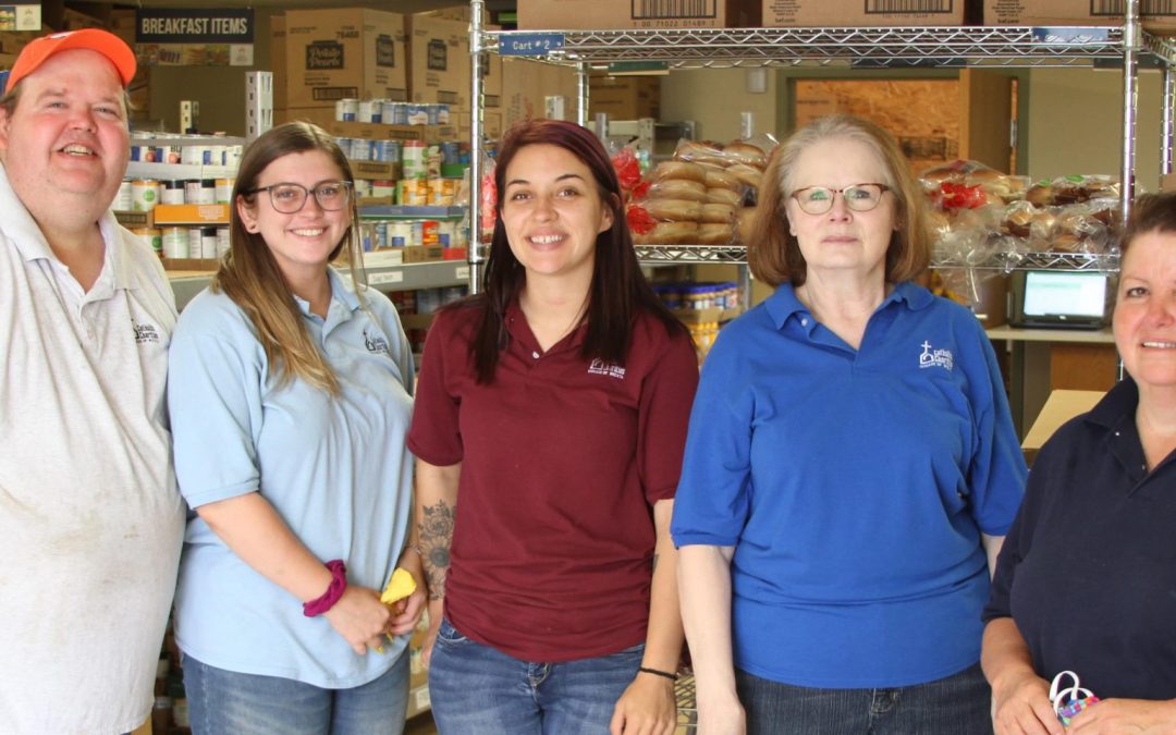 Cross-training: Adult Day Services staff help at pantry, shelter