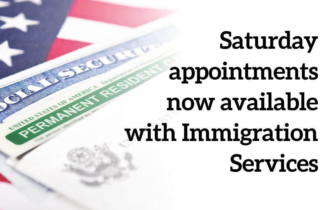 Immigration Services offering Saturday appointments on trial basis