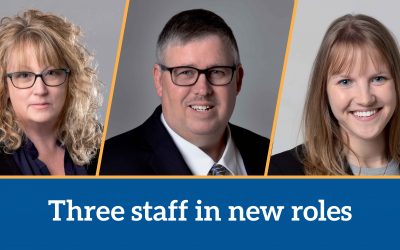 Three staff are in new roles as new year begins