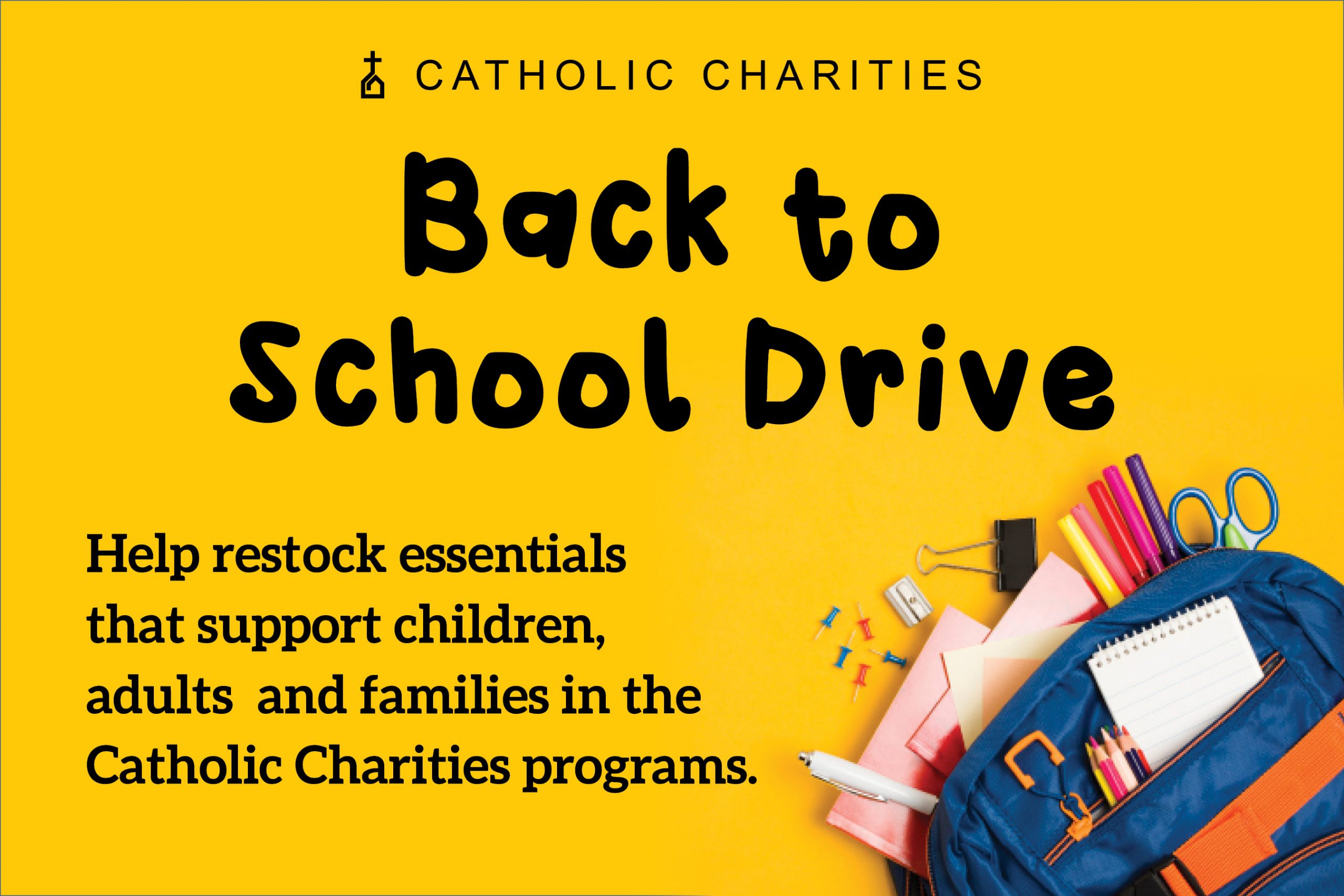 Back to School Drive - support children adults and families